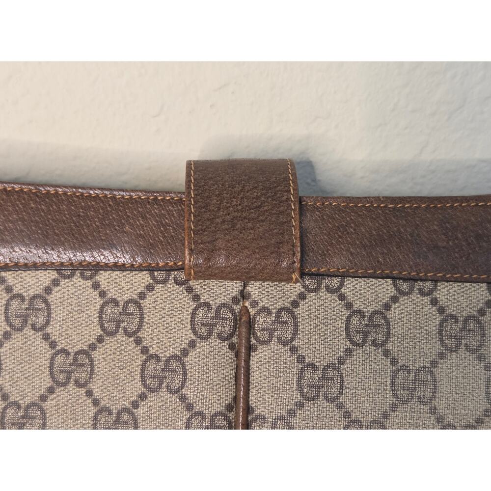 Gucci GG Supreme Web Stripe Crossbody Messenger Bag Ophidia Vintage Leather Trim - Picture 5 of 15